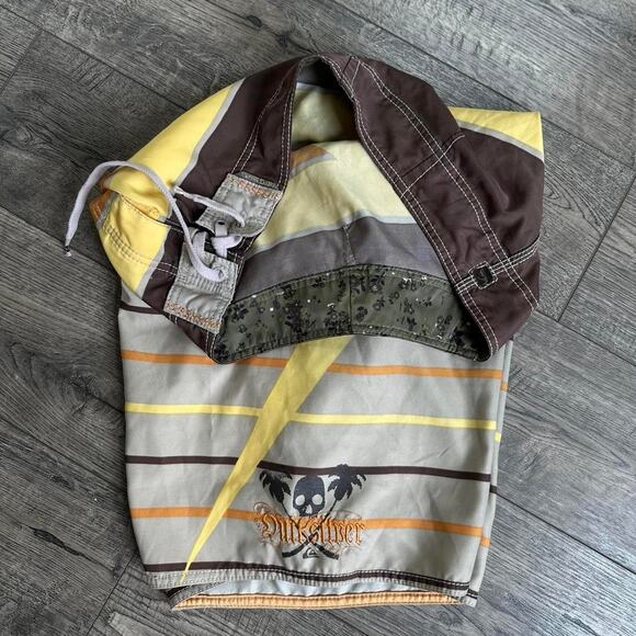 Vintage Y2K 00s Quiksilver Surf Long Baggy Board Shorts - Picture 4 of 7